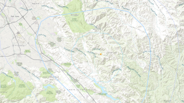 earthquake near San Jose 