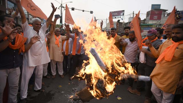 VHP And Bajrang Dal Activists Protest Against Brutal Killing Of Tailor In Udaipur 