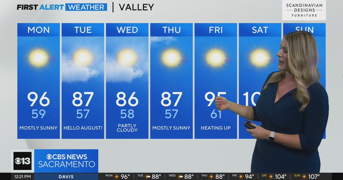Monday afternoon weather forecast - July 31, 2023