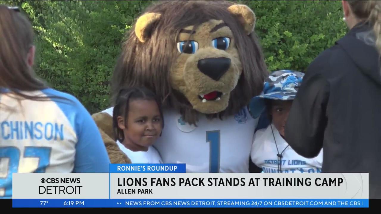 Detroit Lions fans pack stands at training camp
