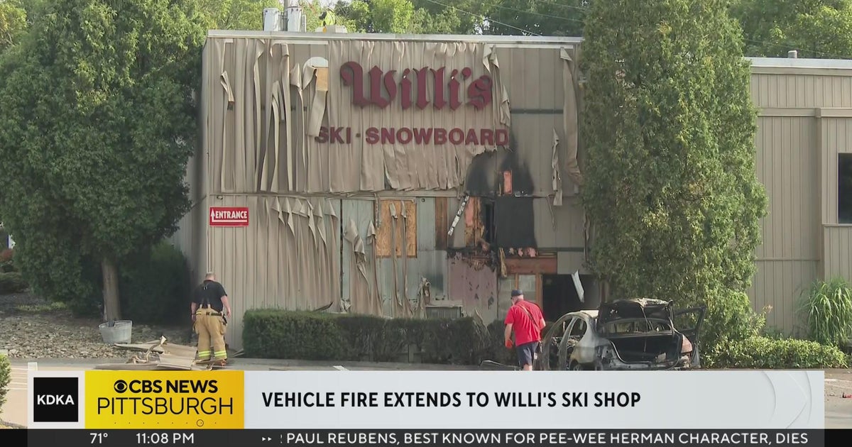 Vehicle fire extends to Willi's Ski Shop in Ross Township CBS Pittsburgh