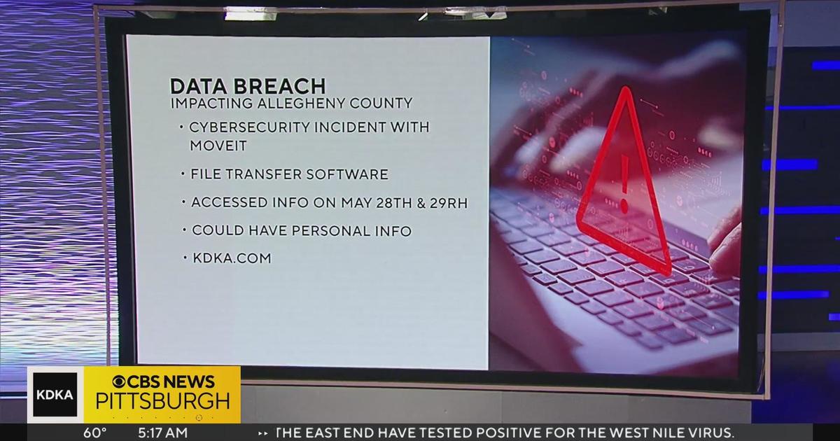 Allegheny County impacted by data breach CBS Pittsburgh