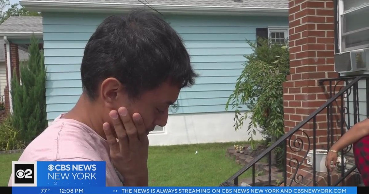 Son of man who died saving family speaks about his loss - CBS New York
