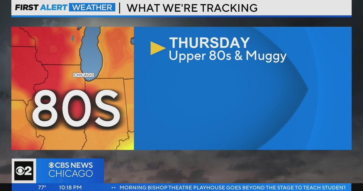 Chicago First Alert Weather: Upper 80s and muggy Thursday - CBS Chicago