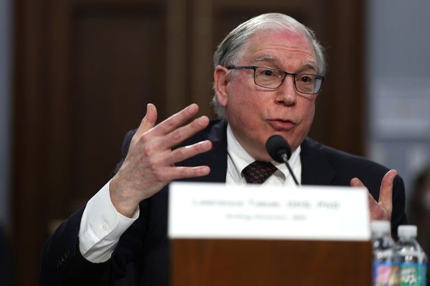 Lawrence Tabak, Acting Director of National Institutes of Health, testifies at a House budget hearing