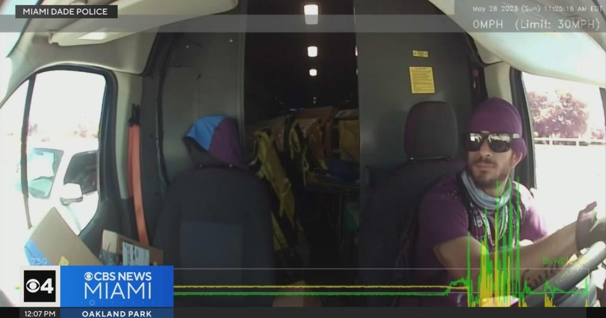 Miami-Dade police seeking for male who stole shipping and delivery van
