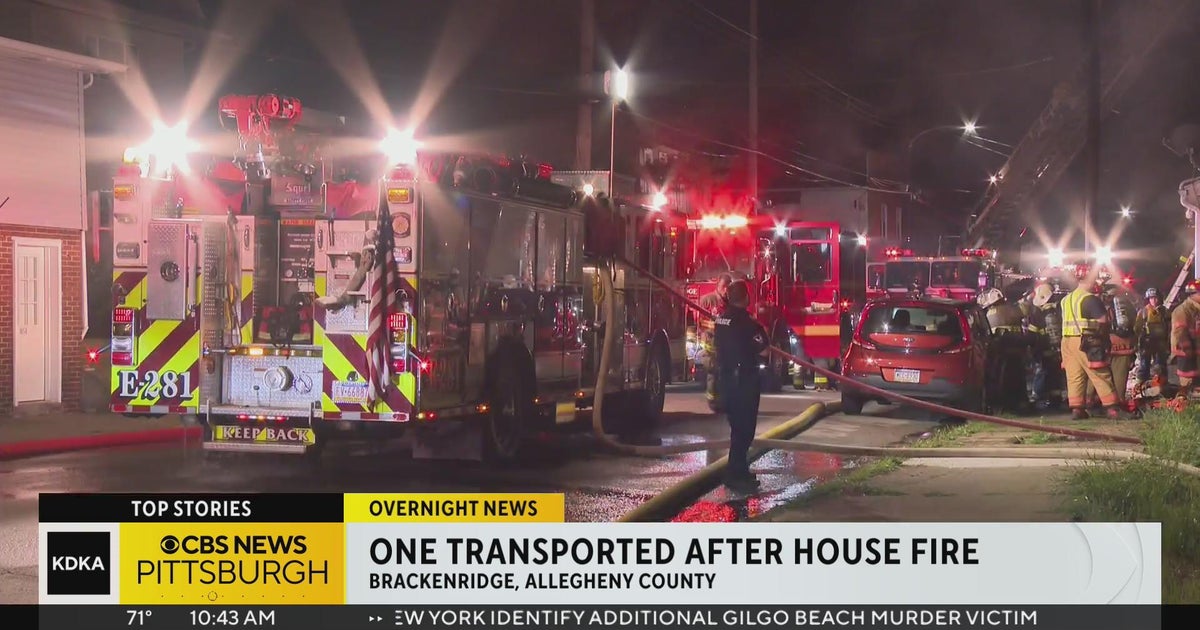 1 hospitalized after house fire in Brackenridge CBS Pittsburgh