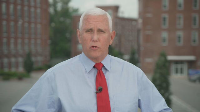 Former Vice President Mike Pence appears on "Face the Nation" on Sunday, Aug. 6, 2023. 