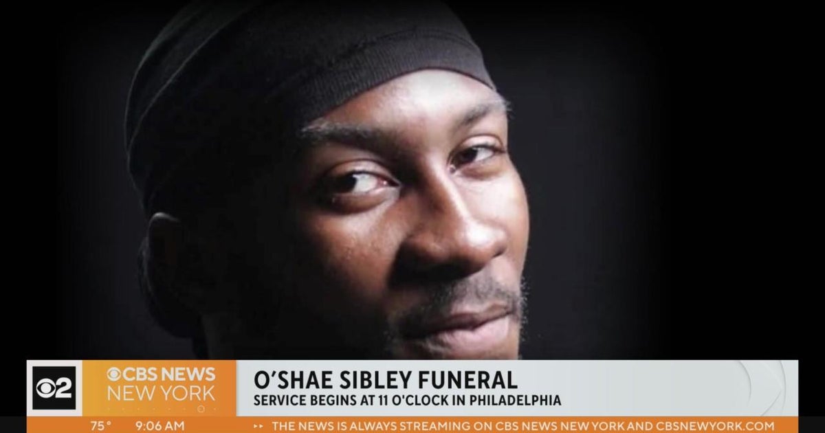 Funeral today for O'Shae Sibley in Philadelphia CBS New York