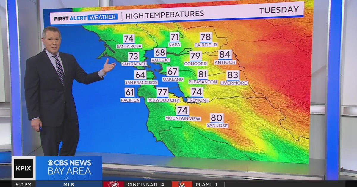 First Alert Weather Monday night forecast 8-7-23 - CBS San Francisco
