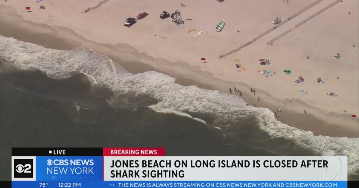 Jones Beach closed after possible shark sighting CBS New York