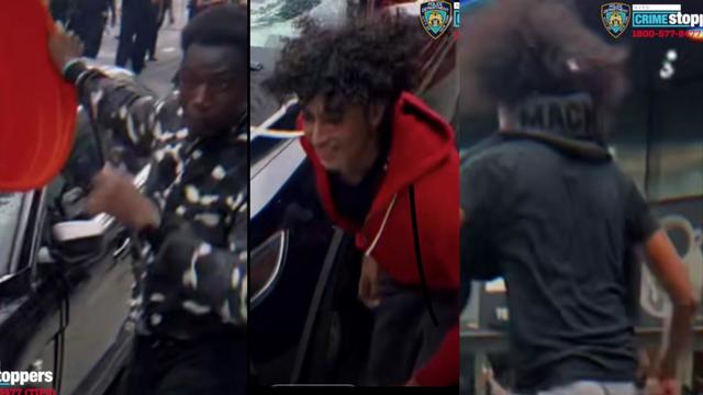Three individuals wanted for vandalism in Union Square. 