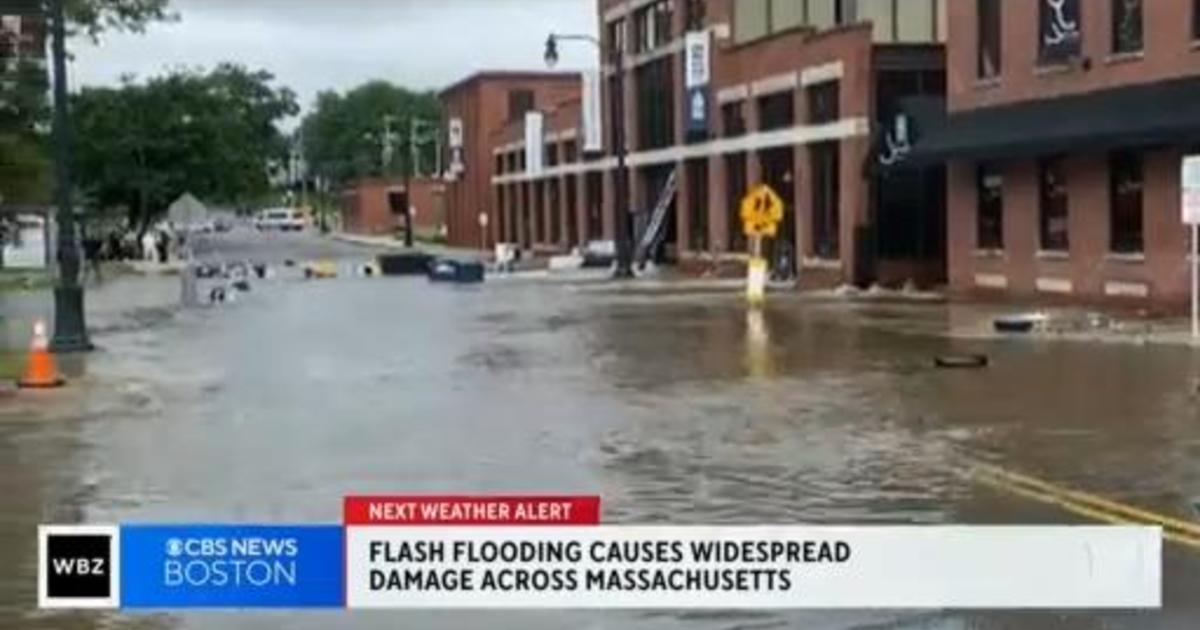 Flash flooding causes damage in North Andover CBS Boston