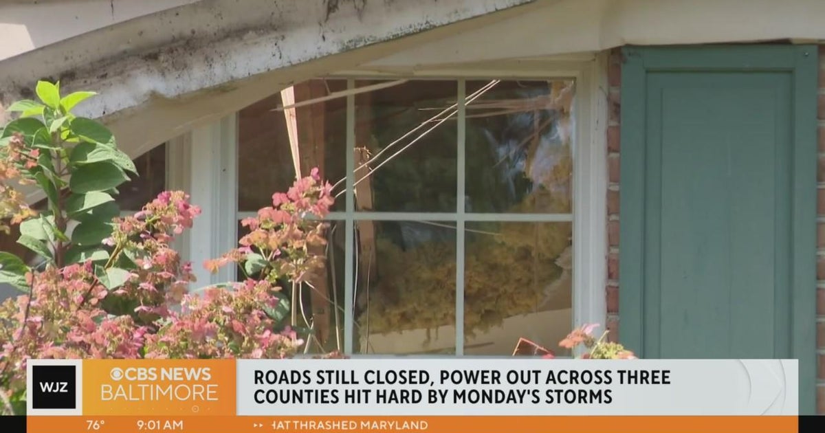 Roads still closed, power out across three counties hit hard by Monday