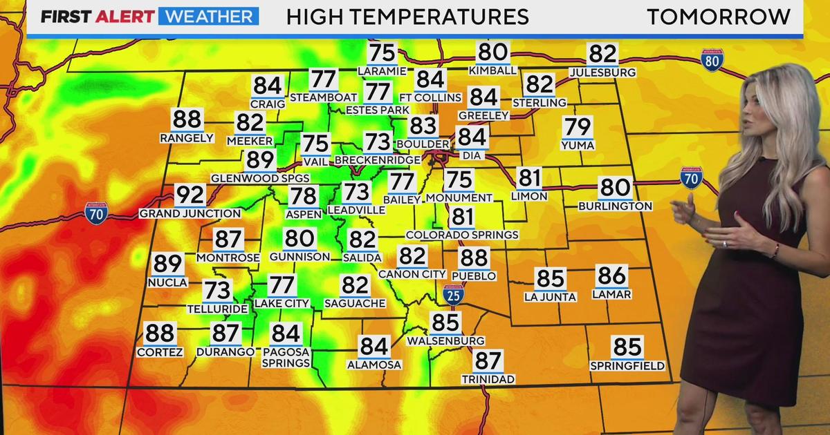 Mild Temperatures And Calmer Conditions On Wednesday - CBS Colorado