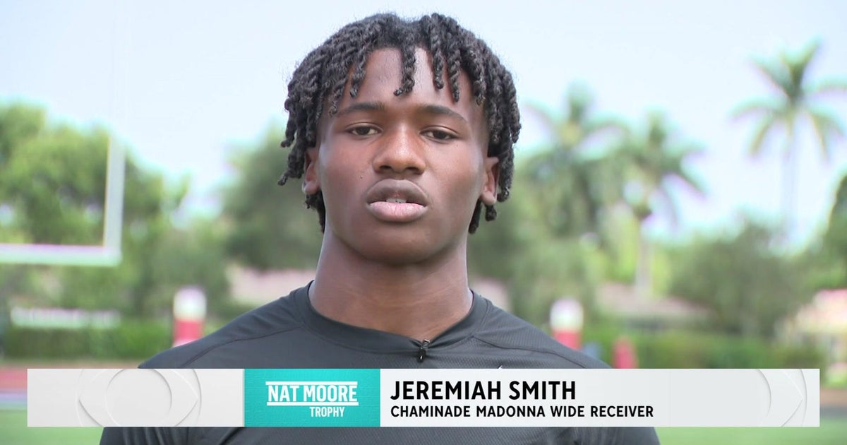 CBS Miami Nat Moore Trophy profile: Chaminade-Madonna large receiver Jeremiah Smith CBS Miami Nat Moore Trophy profile: Chaminade-Madonna large receiver Jeremiah Smith