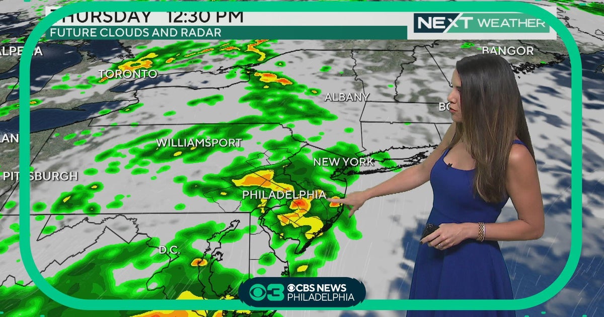 NEXT Weather Timing out Thursday's rain CBS Philadelphia