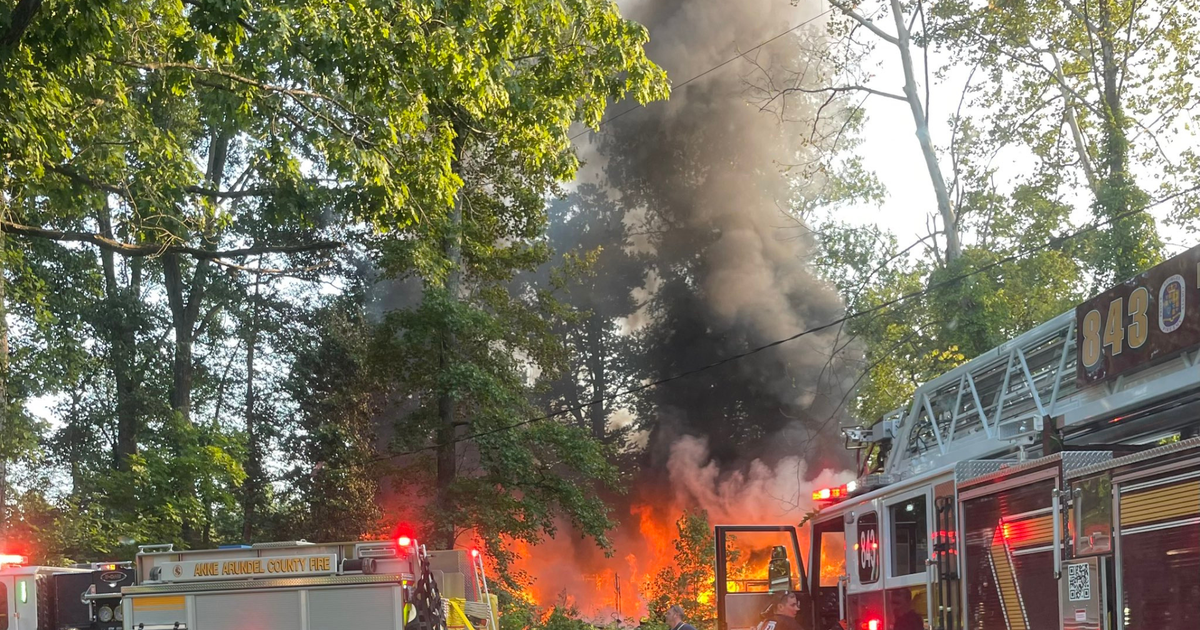 House fire in Anne Arundel County under investigation - CBS Baltimore
