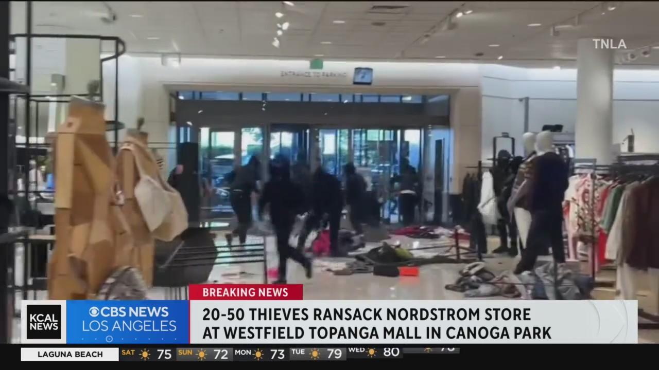 Flash mob ransacks Nordstrom store in Canoga Park - CBS Los Angeles