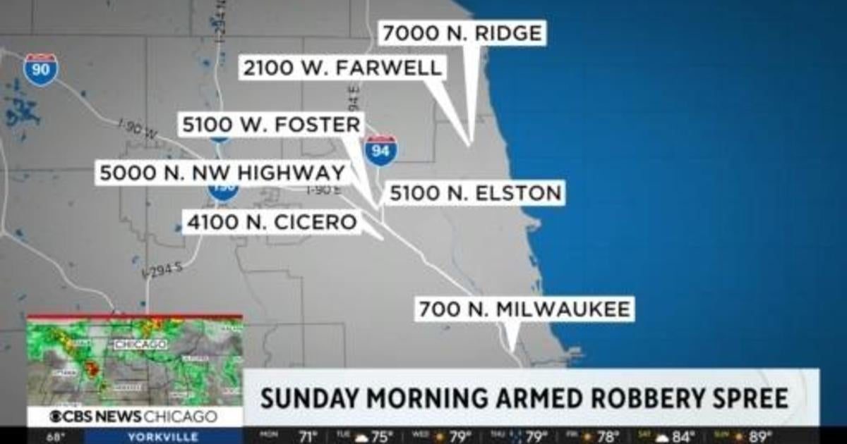 Cpd Issues Alert On String Of Robberies Cbs Chicago