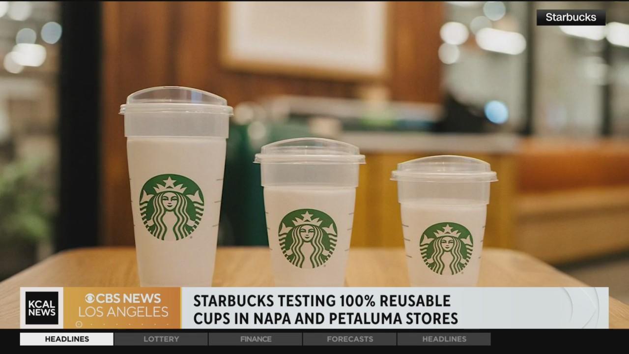 Starbucks explores replacing its iconic cup with sustainable alternatives -  CBS San Francisco