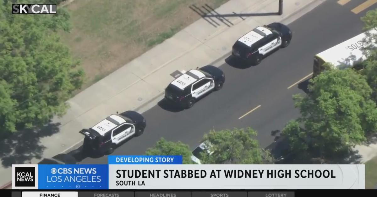 Student stabbed at Widney High School in South LA - CBS Los Angeles