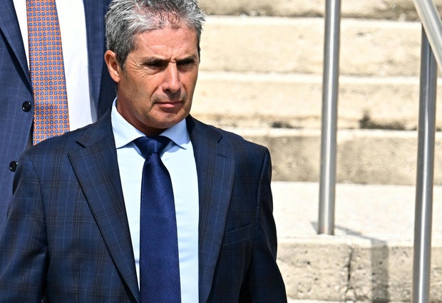 Carlos De Oliveira, property manager of former President Donald Trump's Mar-a-Lago estate, departs the federal courthouse in Fort Pierce, Florida, on Aug. 10, 2023.