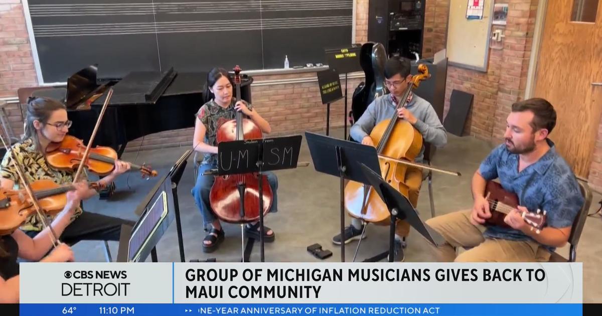 Concerts benefiting Maui relief to be held in Ann Arbor CBS Detroit