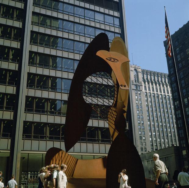 Sculpture By Picasso In Chicago In 1967 