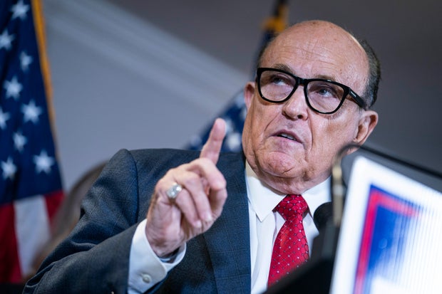 Rudy Giuliani Holds News Conference in Washington