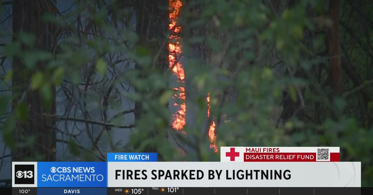 Multiple fires sparked by lightning in Tahoe National Forest