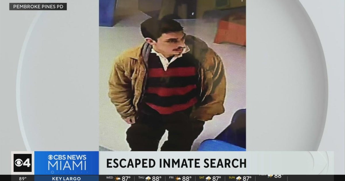 Pembroke Pines police searching for escaped prisoner - CBS Miami