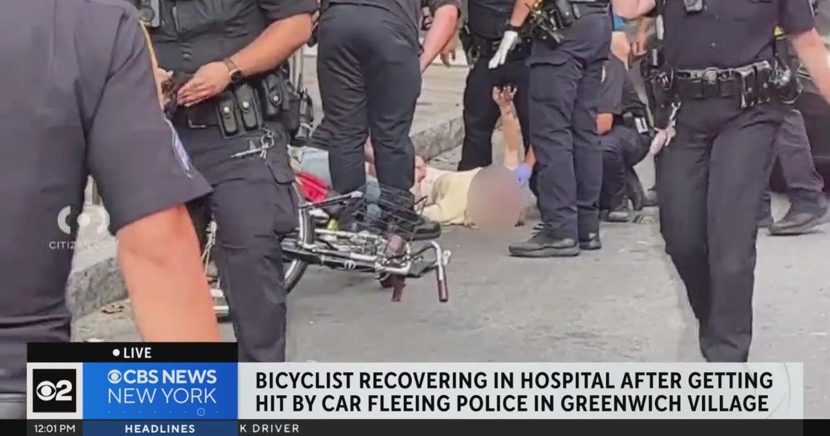 Cyclist in critical condition after being struck by man fleeing police ...
