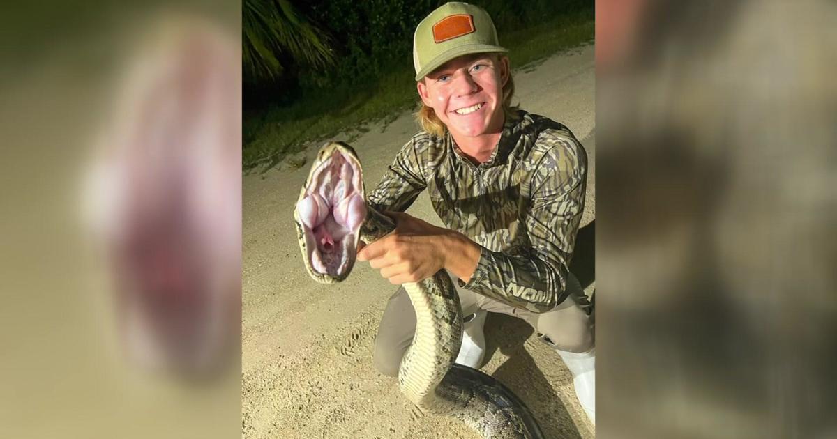 Fort Myers teen wrangled large snake for Python Challenge