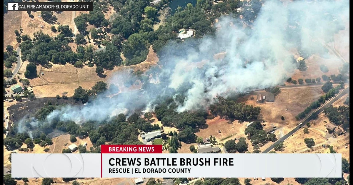 Crews battling wildfire in El Dorado County