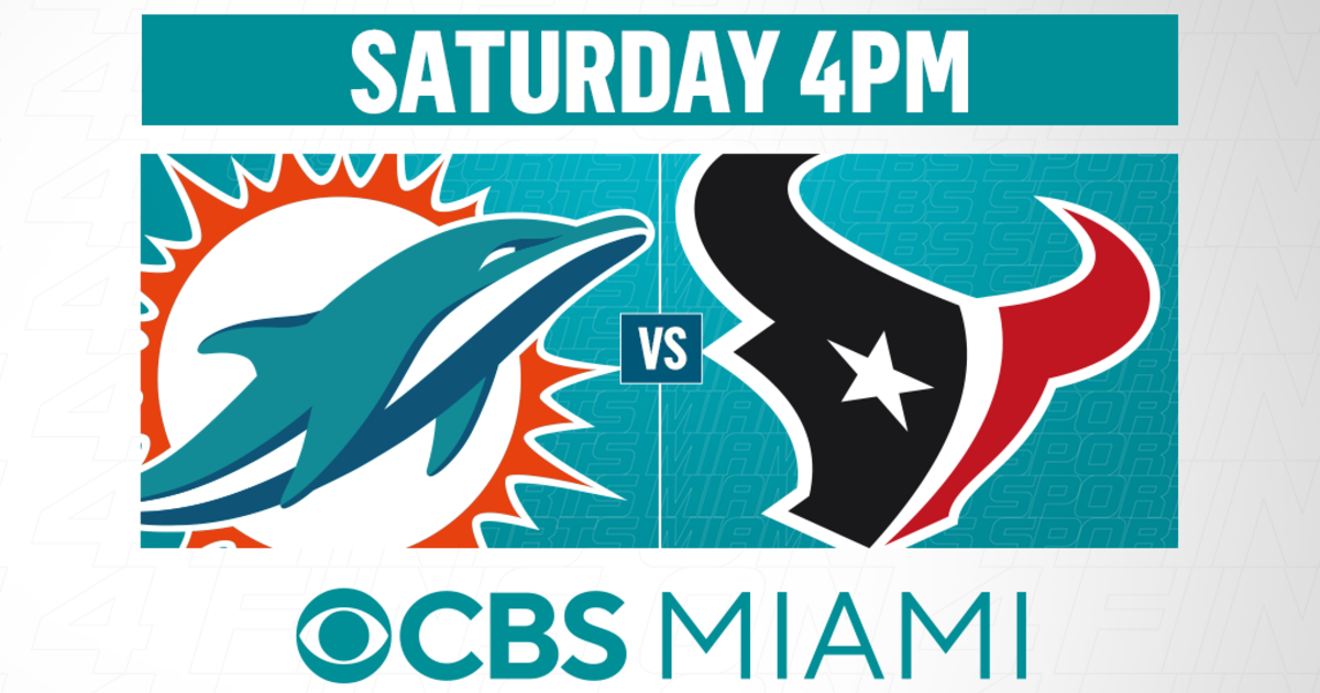 Watch live: Miami Dolphins play Houston Texans for preseason game Week 2 -  CBS Miami