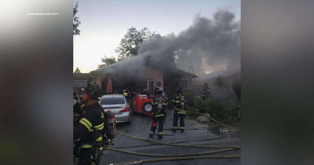 Firefighters rescue cat after garage fire in North Sacramento