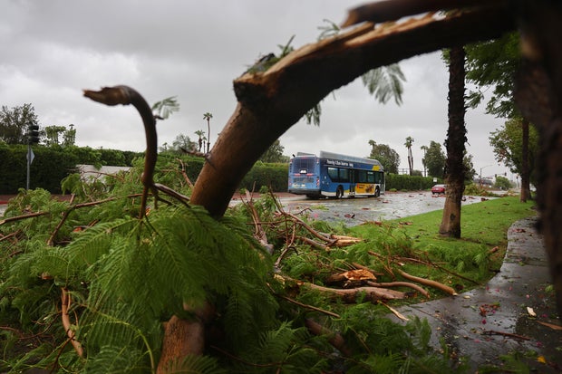 Tropical Storm Hilary Brings Wind and Heavy Rain to Southern California