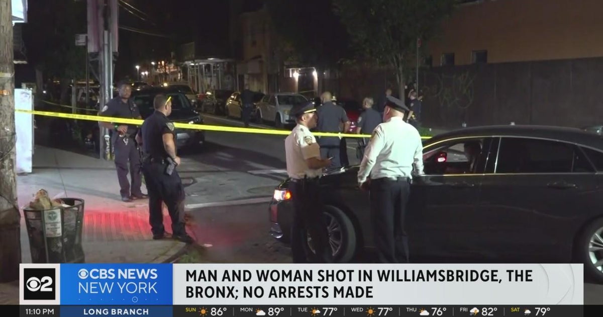 NYPD: Man, woman injured in shooting in the Bronx - CBS New York