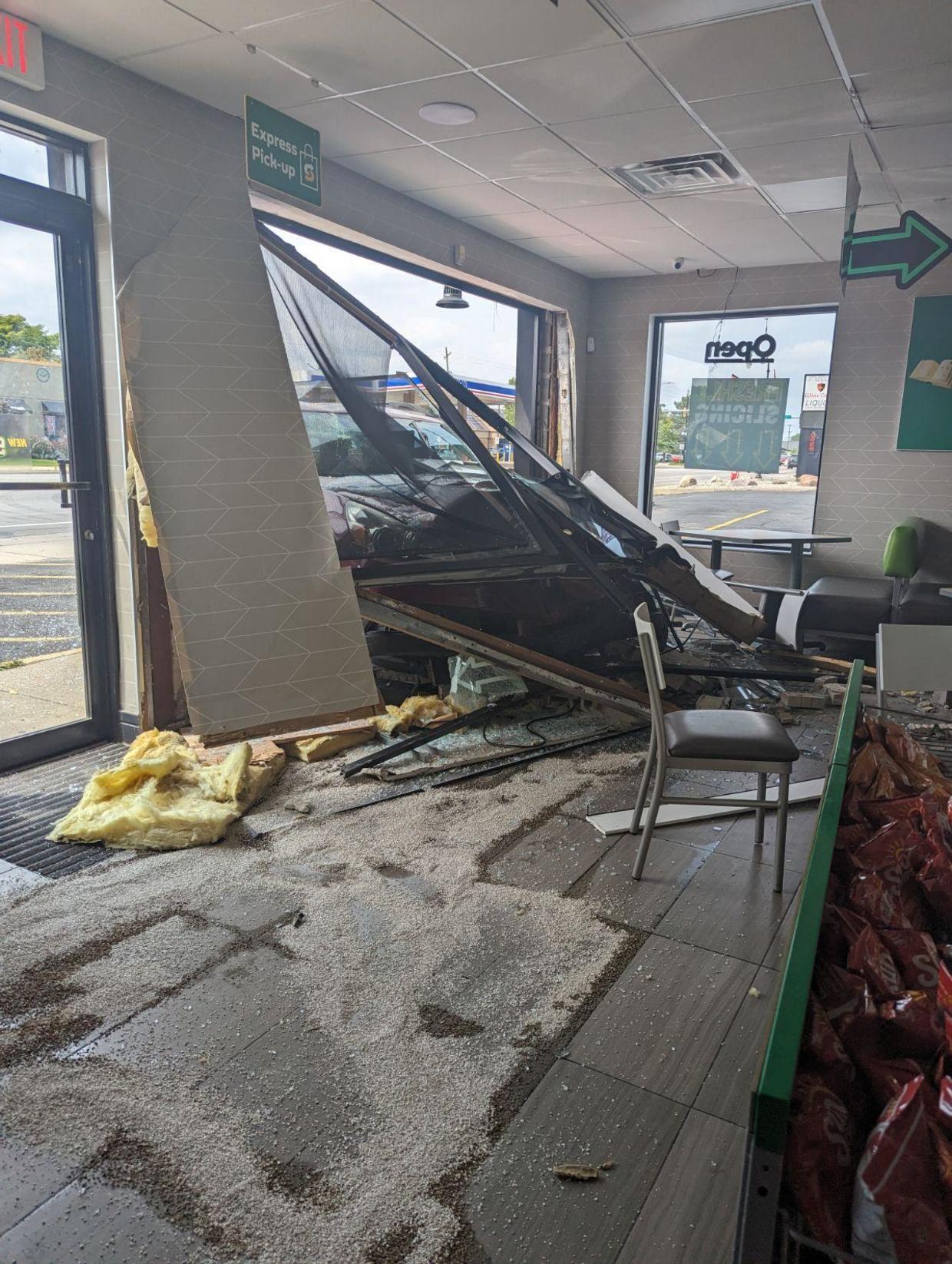 Car Crashes Into Ann Arbor Subway Restaurant, Police Say - CBS Detroit