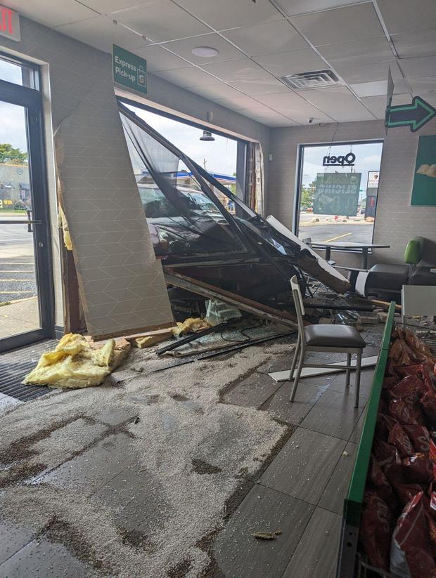 Car crashes into Subway restaurant in Ann Arbor 