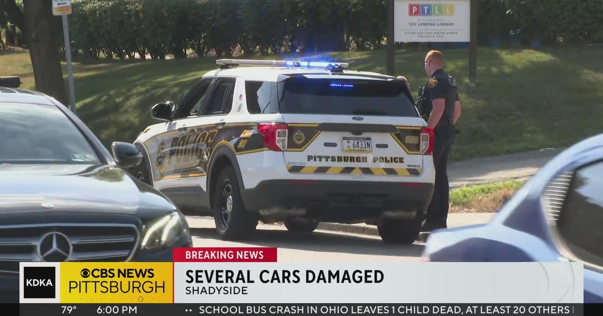 Police Stolen dump truck hits multiple cars in Shadyside CBS Pittsburgh