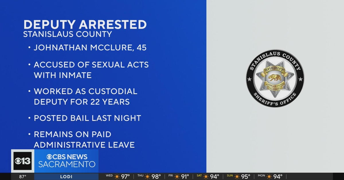 Stanislaus County custodial deputy accused of having sex acts with