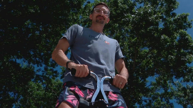 James Roumeliotis hopes to break pogo stick world record in South