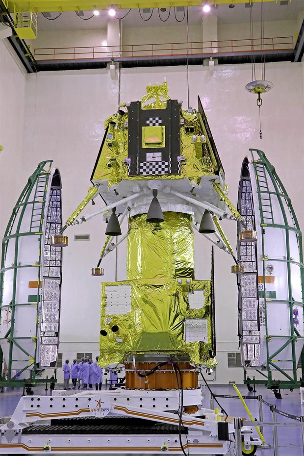 Indian Chandrayaan-3 moon mission makes history after landing near lunar south polar region Indian Chandrayaan-3 moon mission makes history after landing near lunar south polar region