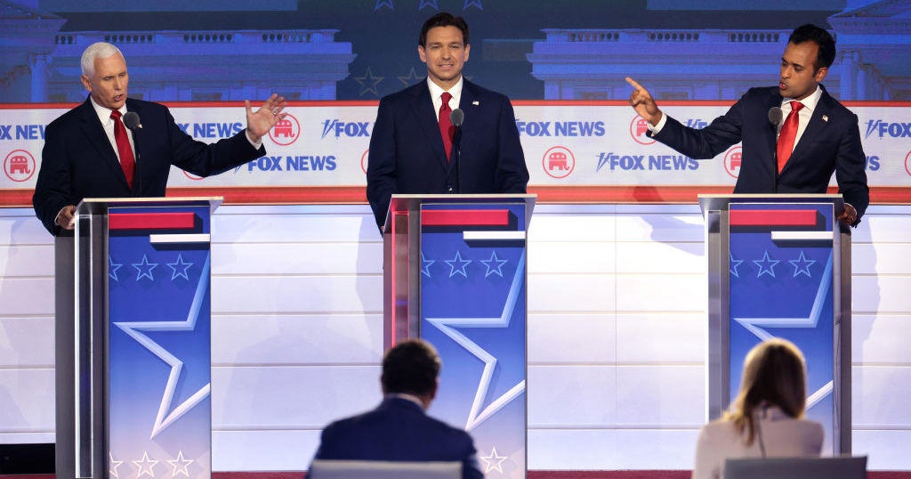 Florida Gov. Ron DeSantis, 7 other GOP candidates choose, sling barbs for the duration of to start with debate Florida Gov. Ron DeSantis, 7 other GOP candidates choose, sling barbs for the duration of to start with debate