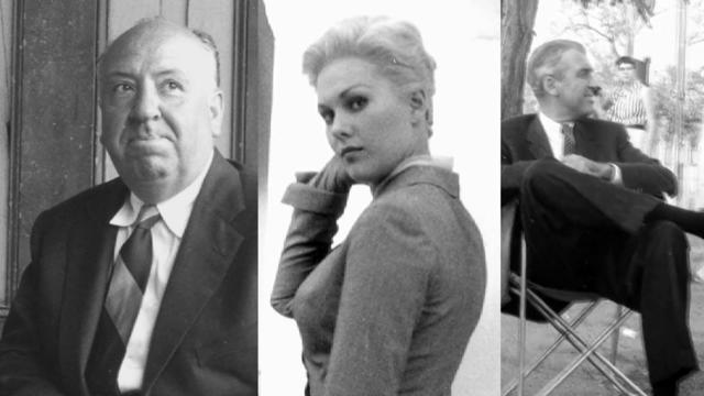 Alfred Hitchcock, Kim Novak, James Stewart 