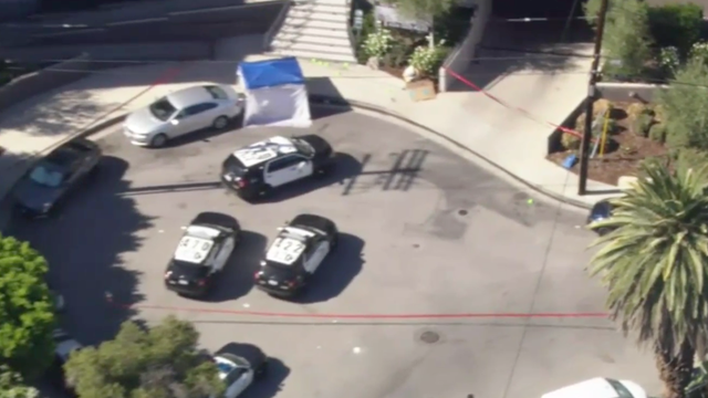 Generic police lights and crime scene tape 