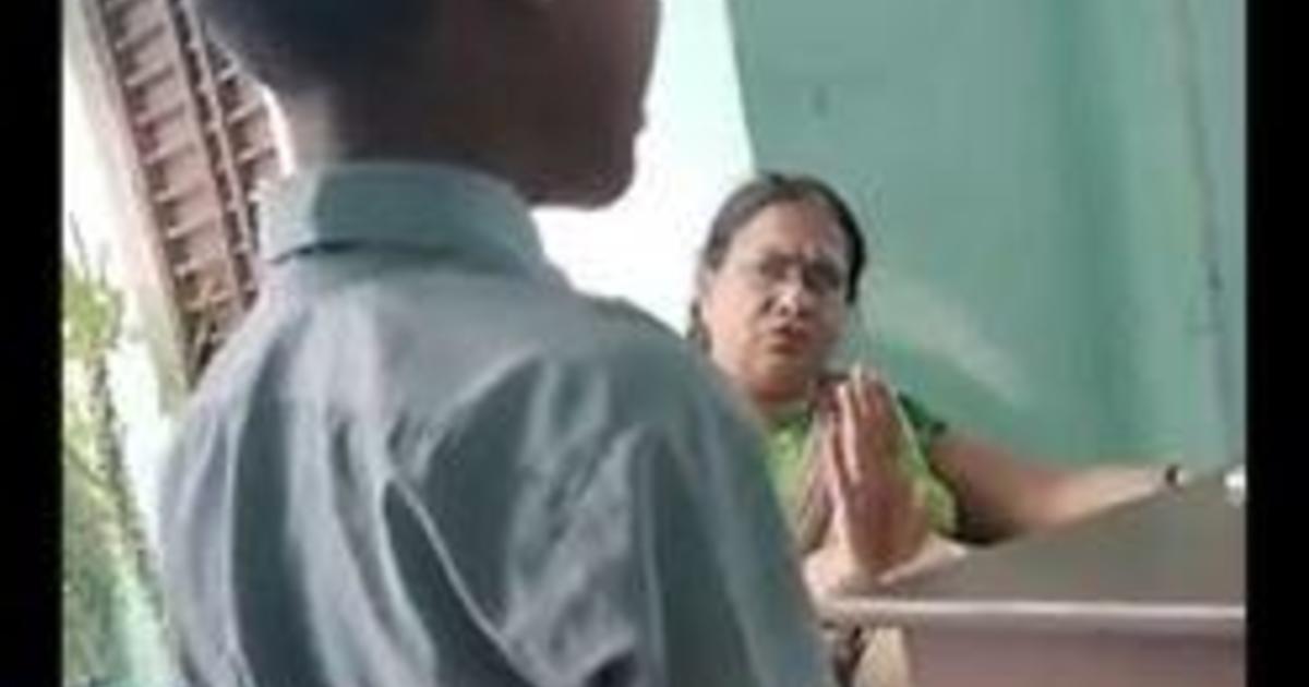 Tamilnadu Teacher And Student Sex Videos - India closes school after video of teacher urging students to slap Muslim  classmate goes viral - CBS News
