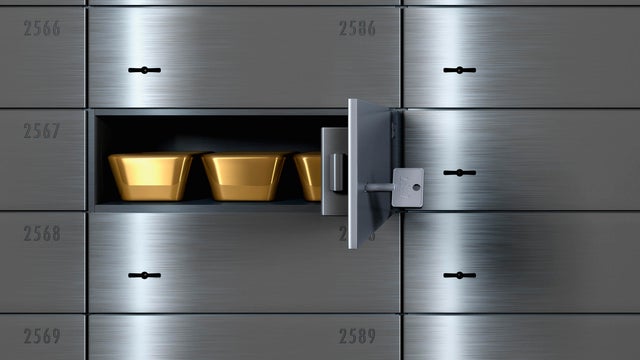 Gold Bars in Safe Deposit Box 